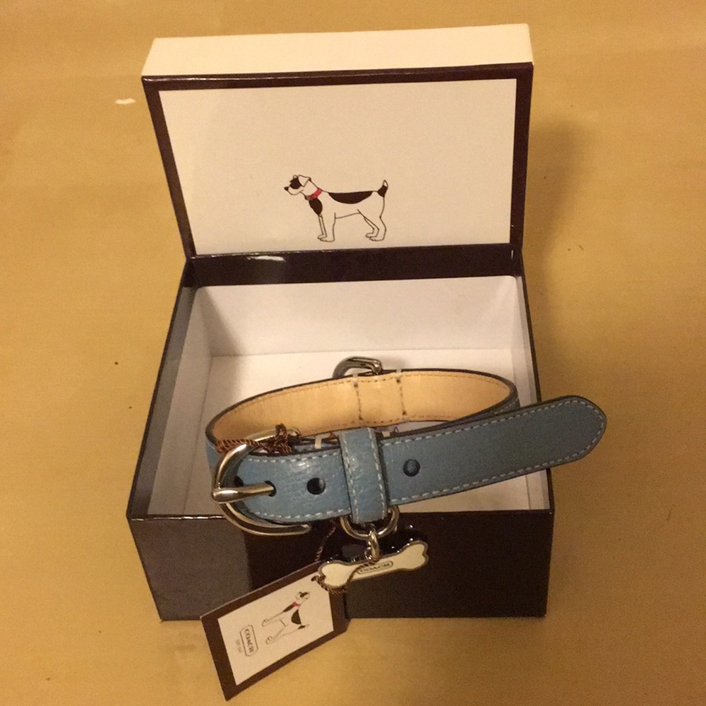 NWT Coach Small Dog Pet Collar and Leash